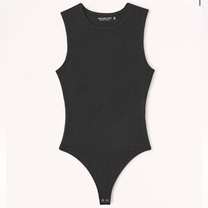 Abercrombie and Fitch Cotton Seamless Fabric Crew Tank Bodysuit
